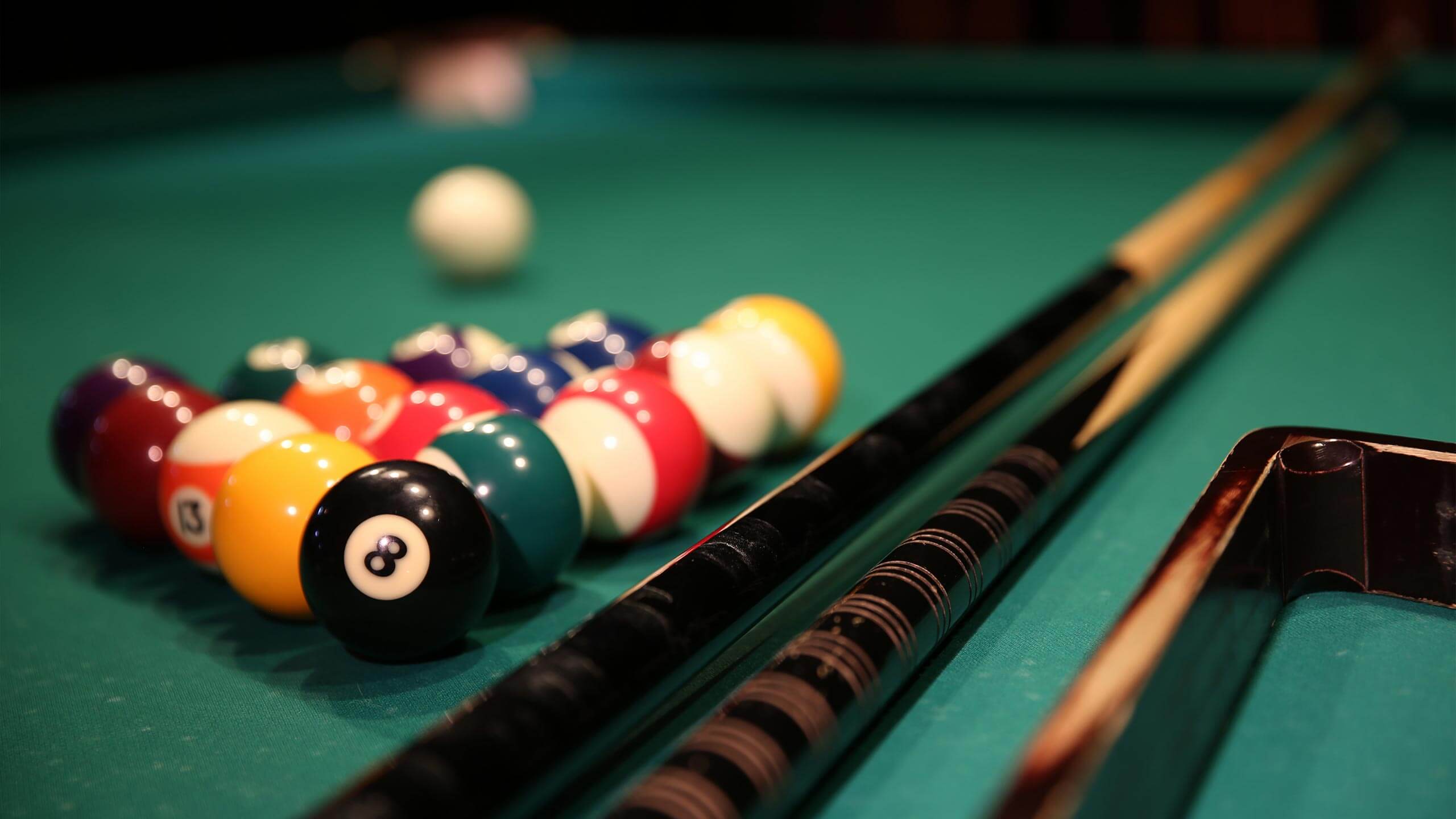 Pool table on the showroom floor at The Gameroom Gallery